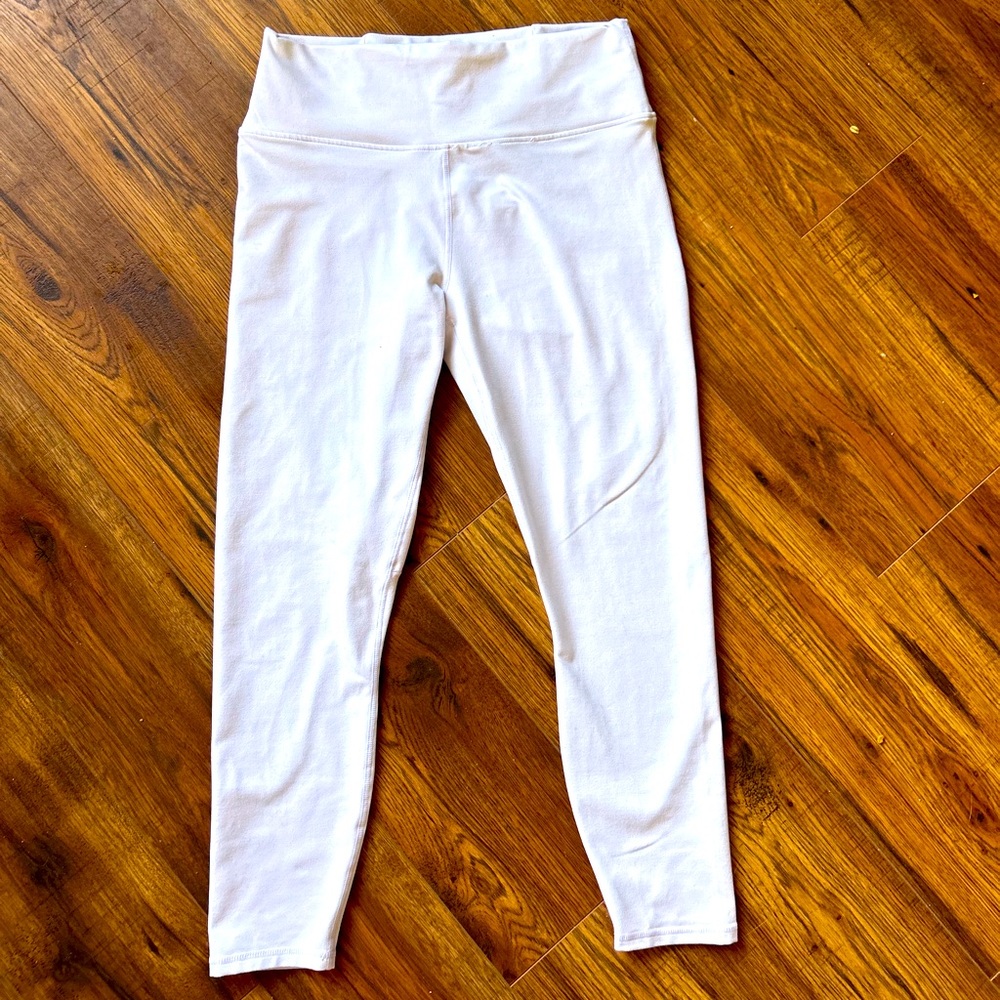 Fabletics Large white powerhold leggings.